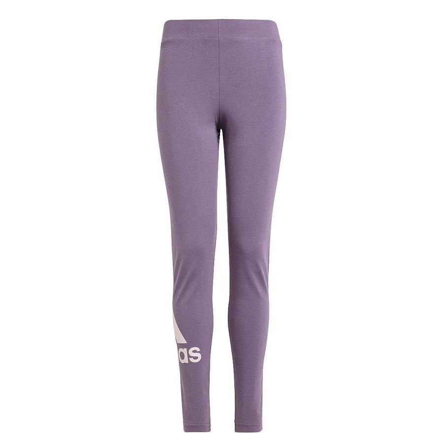 Kids adidas Tights | Adidas Girls Essentials Big Logo Leggings Purple