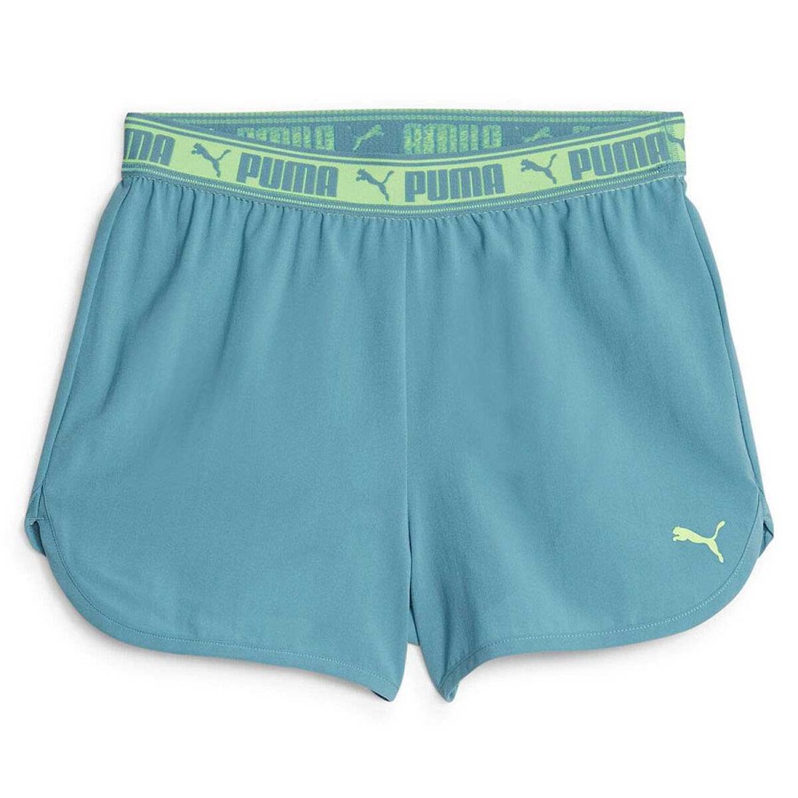 Kids PUMA Activewear | Puma Girls Strong Woven Shorts Blue