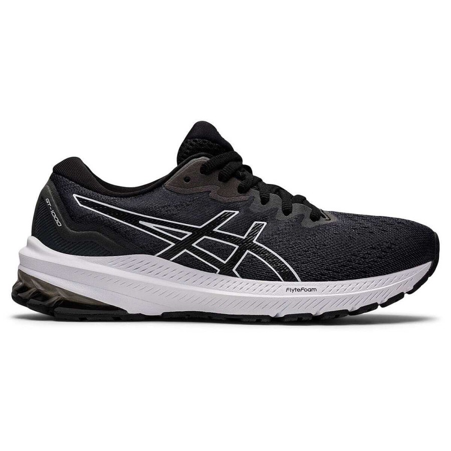 Kids Asics School Shoes | Asics Gt 1000 11 Womens Running Shoes Black/White