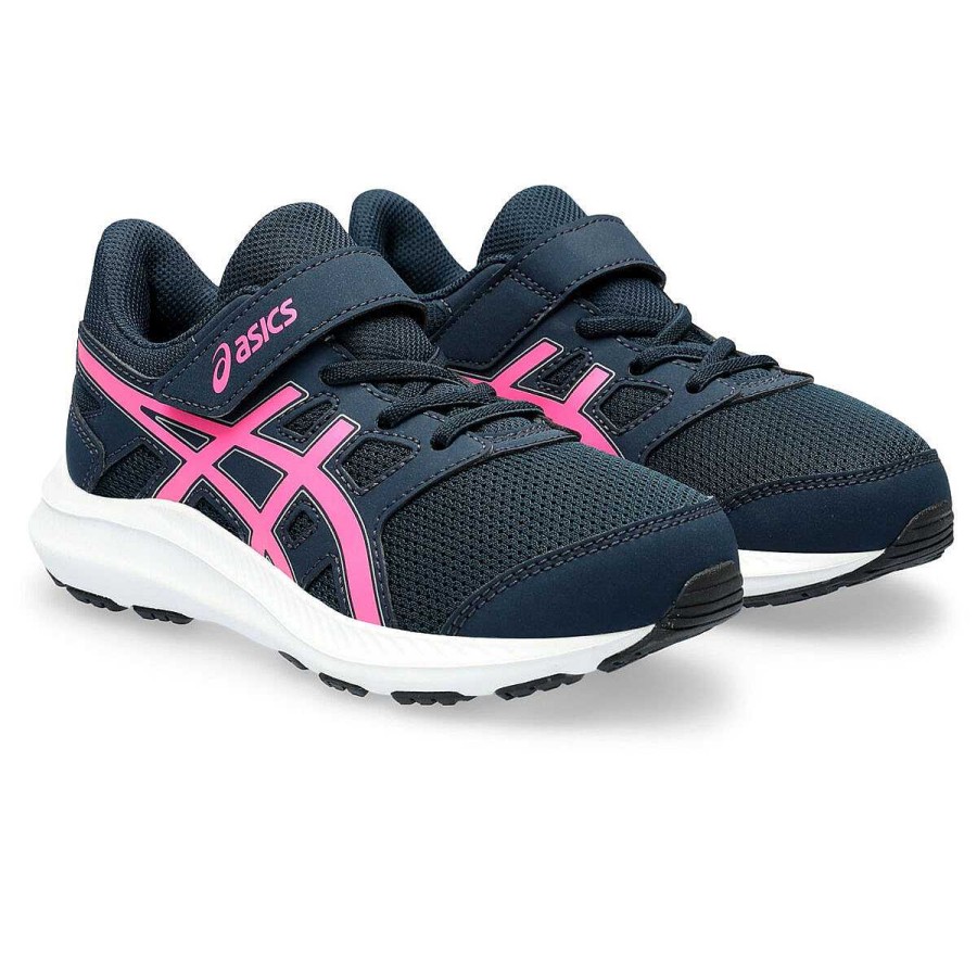 Kids Asics Girls Shoes | Asics Jolt 4 Ps Kids Running Shoes Navy/Pink