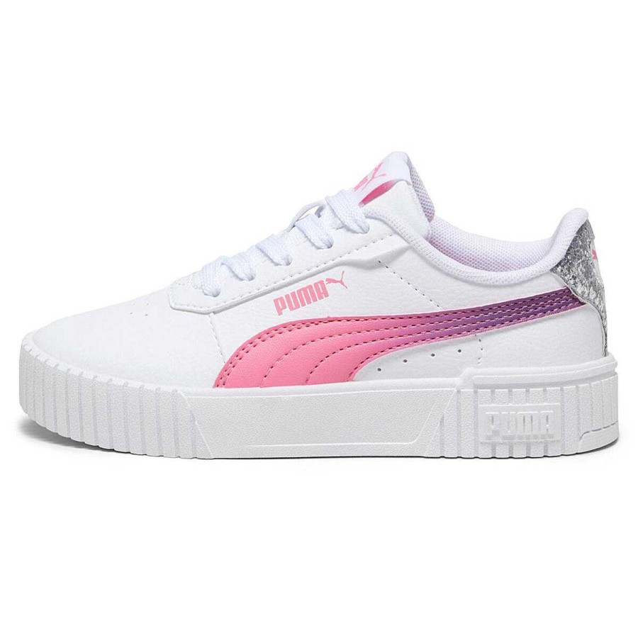 Kids PUMA Casual | Puma Carina 2.0 Star Glow Ps Kids Casual Shoes White/Silver