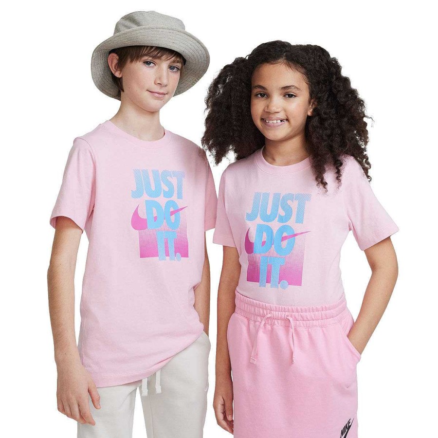 Kids Nike Activewear | Nike Sportswear Kids Core Brandmark 1 Tee Pink