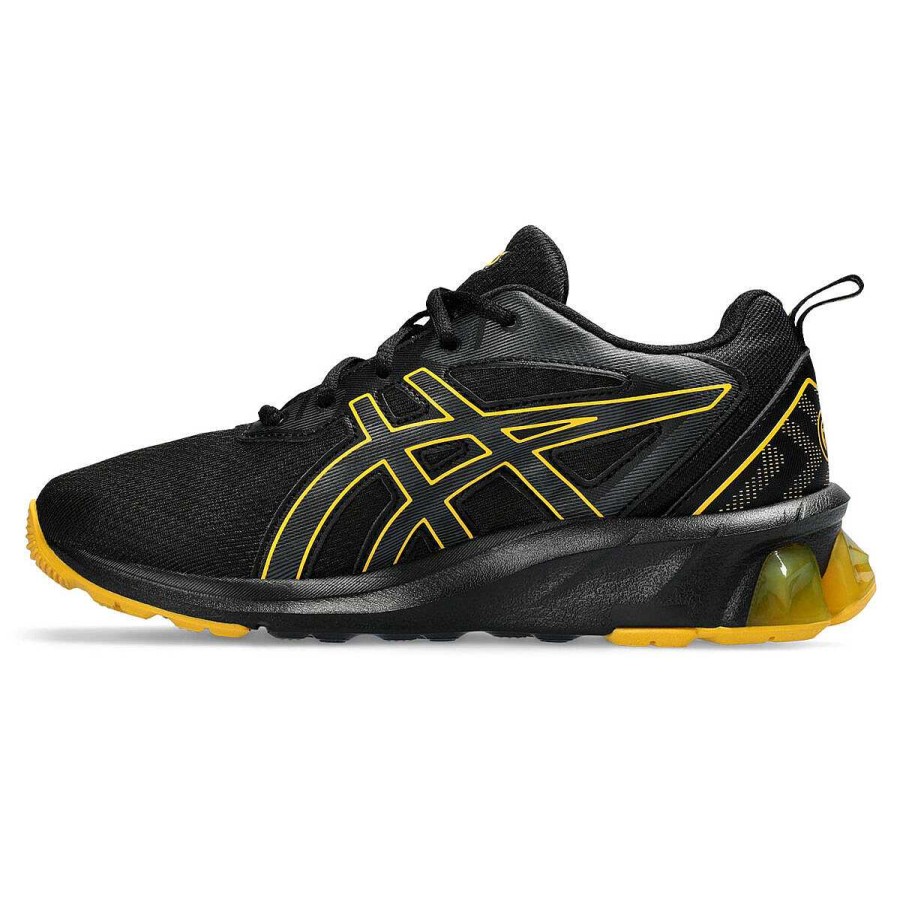 Kids Asics Girls Shoes | Asics Gel Quantum 90 4 Gs Kids Casual Shoes Black/Yellow