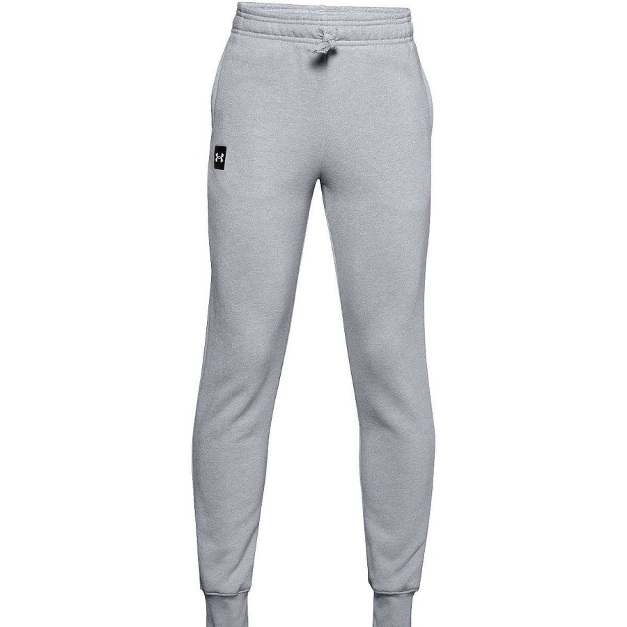 Kids Under Armour Track Pants | Under Armour Boys Rival Fleece Jogger Pants Grey