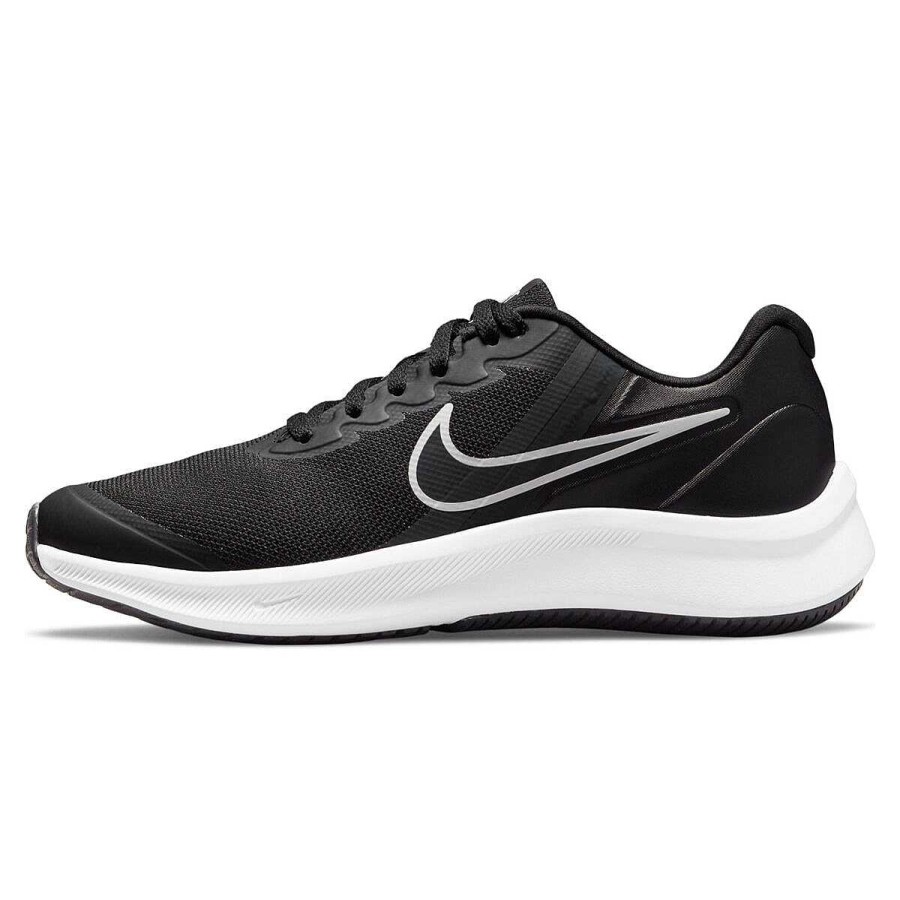 Kids Nike School Shoes | Nike Star Runner 3 Gs Kids Running Shoes Black/Grey