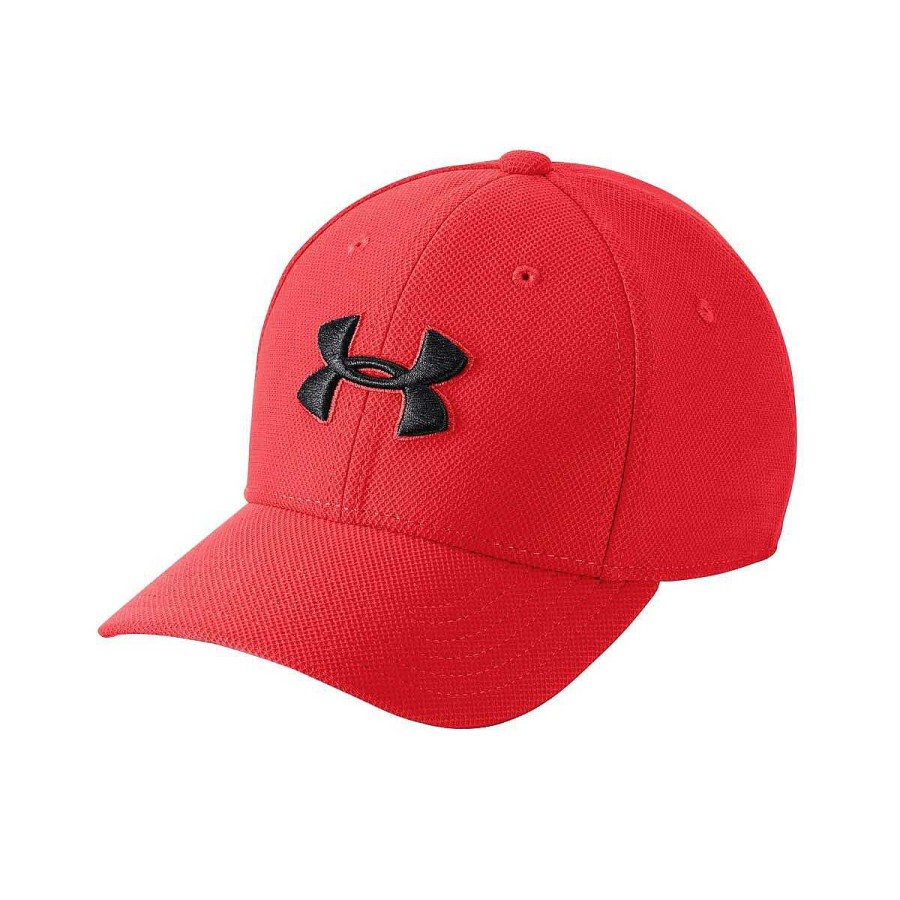 Kids Under Armour Caps | Under Armour Boys Blitzing 3.0 Cap Red / Black