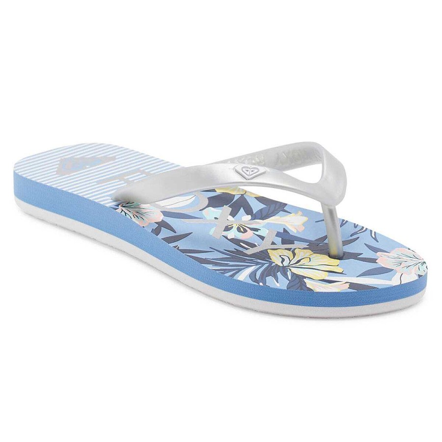 Kids ROXY Slides And Thongs | Roxy Tahiti Vii Gs Girls Thongs Blue