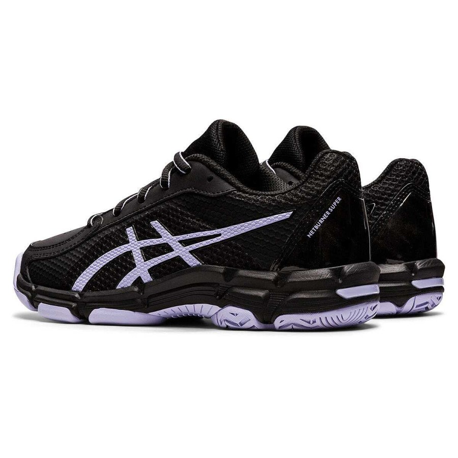 Kids Asics Netball | Asics Netburner Super Gs Kids Netball Shoes Us 1 Black/Purple